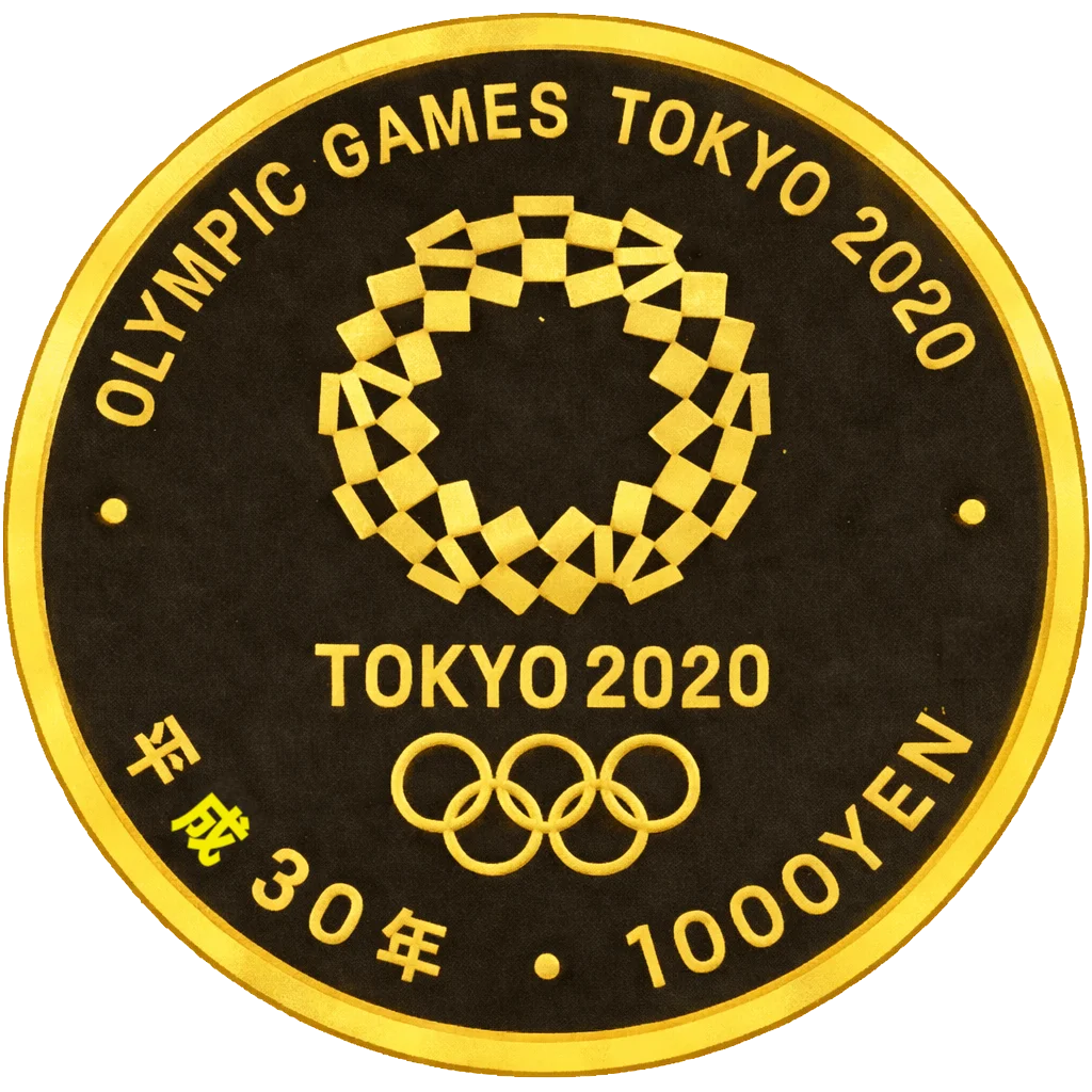 2020年東京オリンピック競技大会記念1万円金貨（1次） 裏面