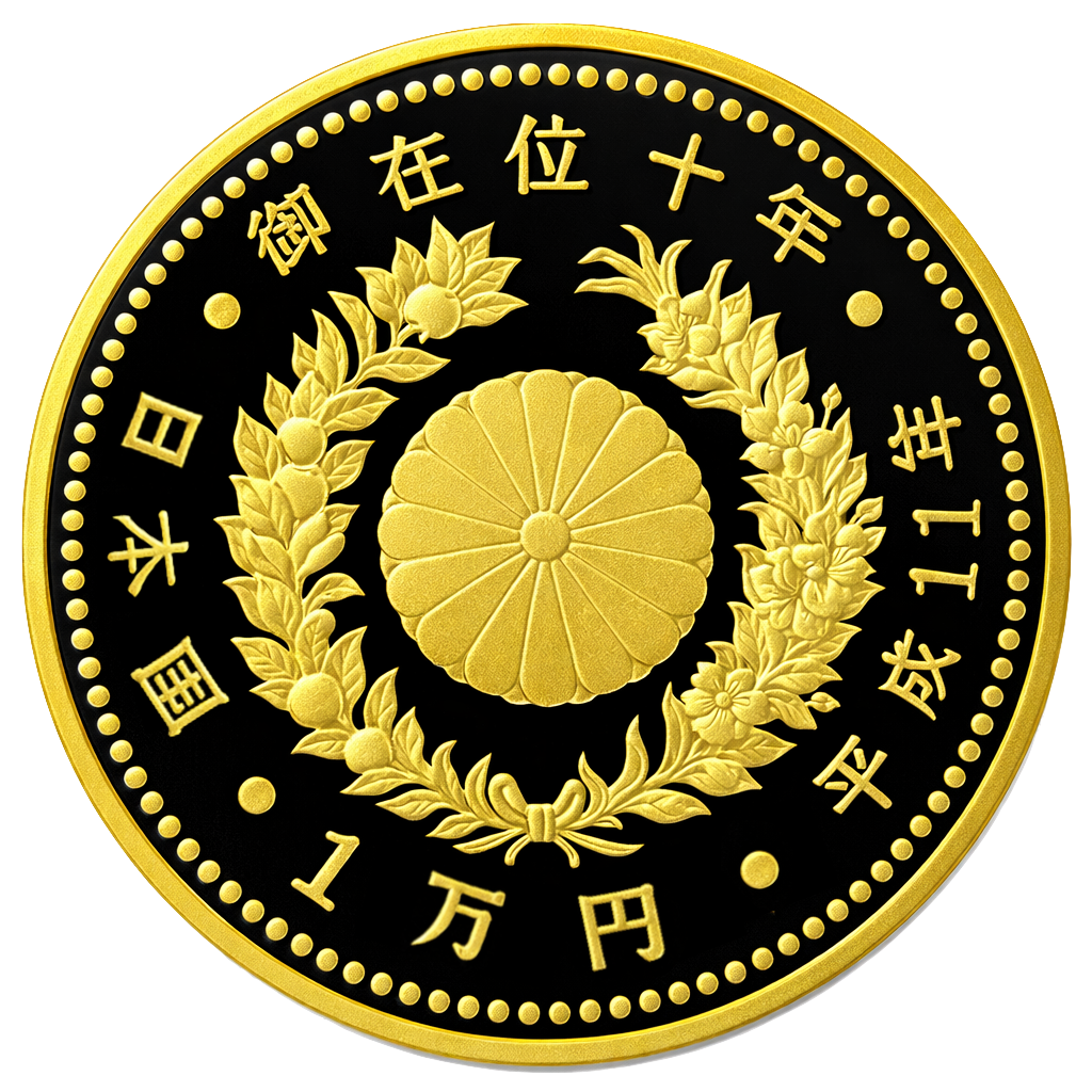 天皇陛下御即位10年記念1万円金貨