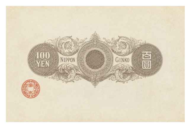 旧兌換銀行券100円（大黒100円） 裏面
